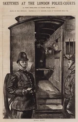 Skizzen bei den Londoner Polizeigerichten